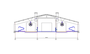 Коровник с телятником на 192 головы